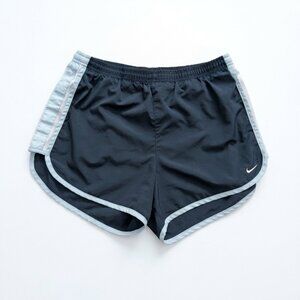 Nike Navy Blue Running Shorts White Trim XS No Liner Drawstring